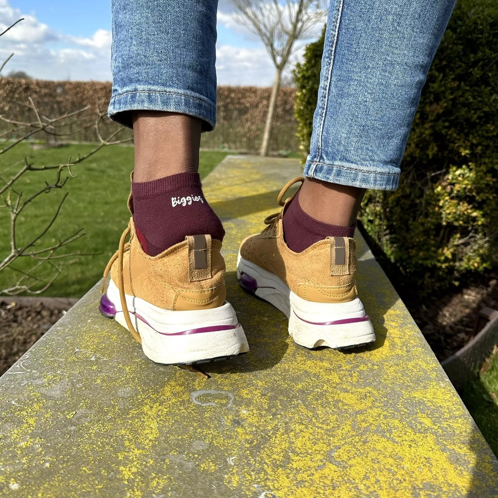 Nos chaussettes Burgundy Bicolor