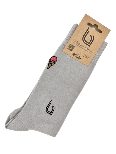 Ice cream S – chaussettes brodées éco-responsables (37-41)