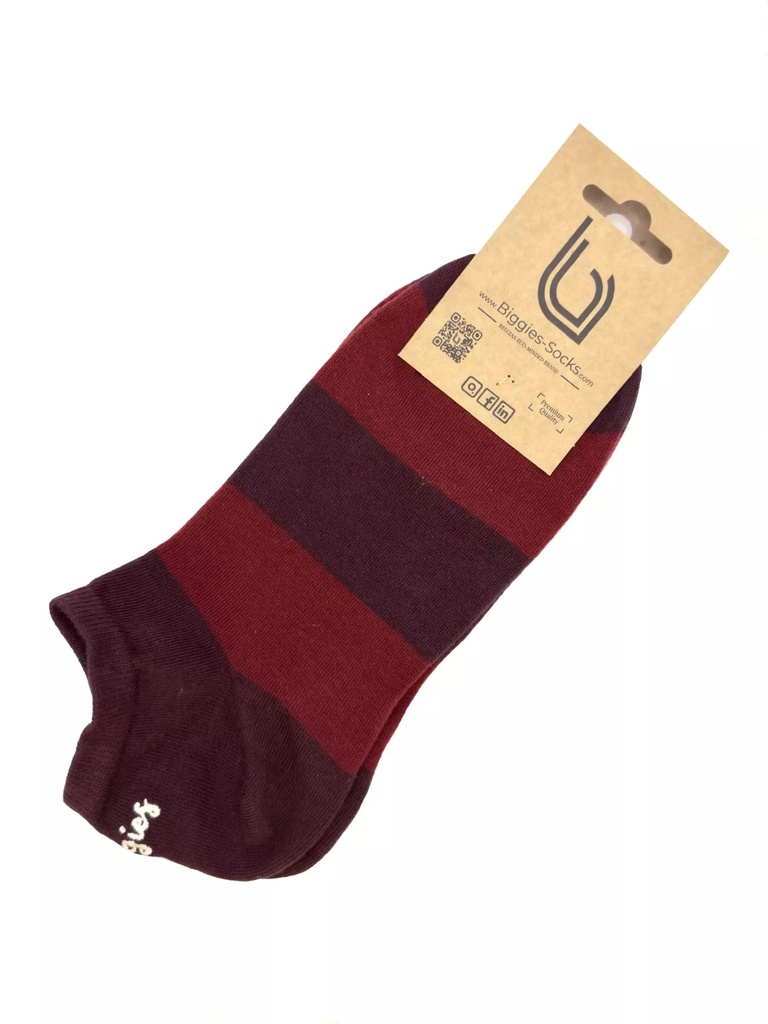 Nos chaussettes Burgundy Bicolor